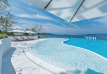 voco千岛湖阳光大酒店超惊艳的“圣托里尼”无边泳池,一开业就成了千岛湖新地标,不出国门轻松get爱情海风情!